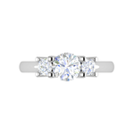 Load image into Gallery viewer, 2-Carat Lab Grown Solitaire Diamond Accents Platinum Engagement Ring JL PT R3 RD LG-138-B

