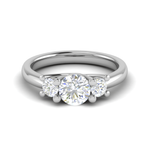 Load image into Gallery viewer, 2-Carat Lab Grown Solitaire Diamond Accents Platinum Engagement Ring JL PT R3 RD LG-138-B
