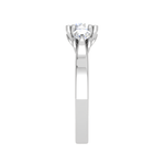 Load image into Gallery viewer, 2-Carat Lab Grown Solitaire Diamond Accents  Platinum Engagement Ring JL PT R3 RD LG-140-B
