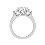 Load image into Gallery viewer, 2-Carat Lab Grown Solitaire Diamond Accents  Platinum Engagement Ring JL PT R3 RD LG-140-B

