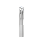 Load image into Gallery viewer, 1-Carat Lab Grown Solitaire Diamond Accents Platinum Engagement Ring JL PT R3 RD LG-141
