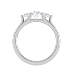 Load image into Gallery viewer, 1-Carat Lab Grown Solitaire Diamond Accents Platinum Engagement Ring JL PT R3 RD LG-141
