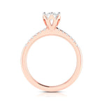 Load image into Gallery viewer, 2-Carat Lab Grown Solitaire Diamond Shank Rose Gold Ring JL AU LG G 105R-E

