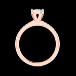 Load image into Gallery viewer, 1-Carat Solitaire Diamond Shank Rose Gold Ring JL AU G 105R-C
