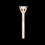 Load image into Gallery viewer, 1.50-Carat Lab Grown Solitaire Diamond Shank Rose Gold Ring JL AU LG G 105R-D
