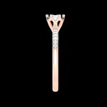 Load image into Gallery viewer, 2-Carat Lab Grown Solitaire Diamond Shank Rose Gold Ring JL AU LG G 105R-E
