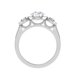 Load image into Gallery viewer, 2-Carat Lab Grown Solitaire Diamond Halo Accents Platinum Engagement Ring JL PT R3 RD LG-108-B
