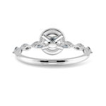 Load image into Gallery viewer, 70-Pointer Solitaire Halo Diamond with Marquise Cut Diamond Accents Platinum Ring JL PT 1278-B
