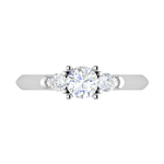 Load image into Gallery viewer, 1-Carat Solitaire Pear Cut Diamonds Accents Platinum Ring JL PT R3 RD 157-C   Jewelove.US
