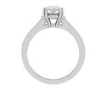 Load image into Gallery viewer, 1.50-Carat Lab Grown Solitaire Diamond Shank Platinum Engagement Ring JL PT RH RD LG-100-A

