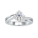 Load image into Gallery viewer, 30-Pointer Solitaire Platinum Twisted Shank Ring JL PT 0178
