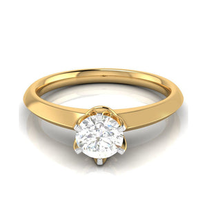 50-Pointer Lab Grown Solitaire Yellow Gold Ring JL AU LG G 106Y-A