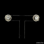 Load image into Gallery viewer, 10 pointer Solitaire Diamond Earrings in Platinum SJ PTO E 152-B
