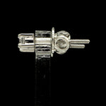 Load image into Gallery viewer, 10 pointer Solitaire Diamond Earrings in Platinum SJ PTO E 152-B
