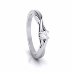 Load image into Gallery viewer, 30-Pointer Platinum Solitaire Ring - Shank with a Twist JL PT G 115-B   Jewelove.US
