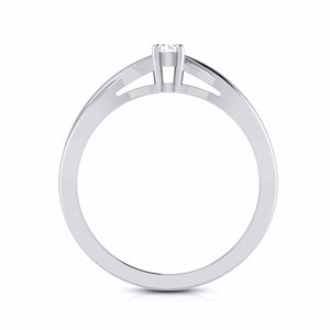 30-Pointer Platinum Solitaire Ring - Shank with a Twist JL PT G 115-B   Jewelove.US