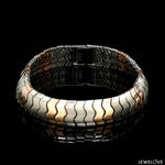 Load image into Gallery viewer, 12mm Platinum Rose Gold Bracelet with Hi-Polish &amp; Matte Finish for Men JL PTB 1177
