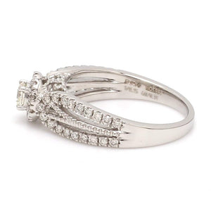 20-Pointer Designer Platinum Diamond Engagement Ring JL PT G 102-A