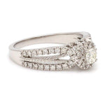 Load image into Gallery viewer, 30-Pointer Solitaire Halo Diamond Split Shank Ring JL PT G 102-B
