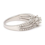 Load image into Gallery viewer, 15-Pointer Solitaire Halo Diamond Split Shank Ring JL PT G 102
