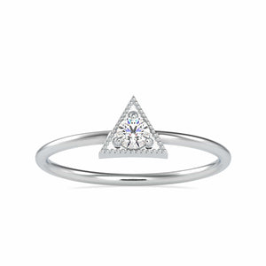 15 Pointer Diamond Platinum Engagement Ring JL PT 0698