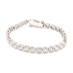 Load image into Gallery viewer, 18-Pointer Diamond Tennis Bracelet 18K White Gold JL AU 755
