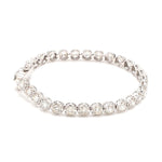 Load image into Gallery viewer, 18-Pointer Diamond Tennis Bracelet 18K White Gold JL AU 755
