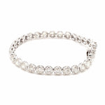 Load image into Gallery viewer, 18-Pointer Diamond Tennis Bracelet 18K White Gold JL AU 755
