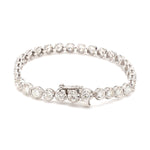 Load image into Gallery viewer, 18-Pointer Diamond Tennis Bracelet 18K White Gold JL AU 755
