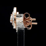 Load image into Gallery viewer, 18K Rose Gold Pear Earrings with Pink Pear Cut &amp; White Round Diamond JL AU PD 103
