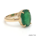 Load image into Gallery viewer, 18K Yellow Gold Emerald Diamond Ring JL AU 137R
