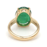 Load image into Gallery viewer, 18K Yellow Gold Emerald Diamond Ring JL AU 137R
