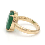 Load image into Gallery viewer, 18K Yellow Gold Emerald Diamond Ring JL AU 137R
