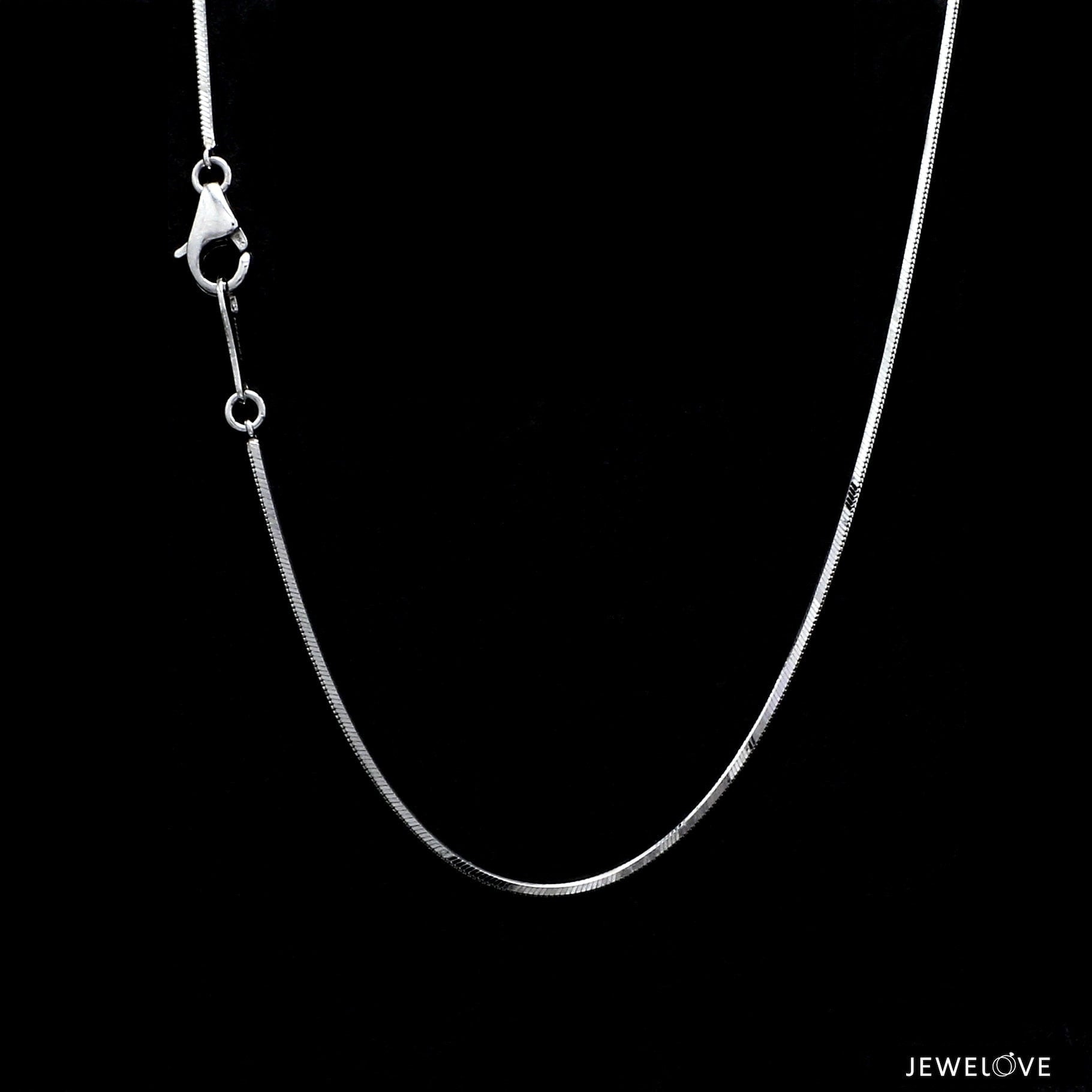 Thin Dazzling Shiny Platinum Chain JL PT 747 - Thin   Jewelove.US