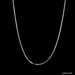 Load image into Gallery viewer, 1mm Plain Japanese Platinum Square Snake Chain JL PT 747-A   Jewelove
