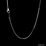 Load image into Gallery viewer, 1mm Plain Japanese Platinum Square Snake Chain JL PT 747-A   Jewelove
