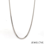 Load image into Gallery viewer, 2.25mm Japanese Platinum Curb Chain Uni-sex JL PT CH 982-B

