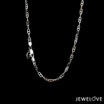 Load image into Gallery viewer, 2.5mm Japanese Platinum Rose Gold Links Chain JL PT CH 1263   Jewelove.US
