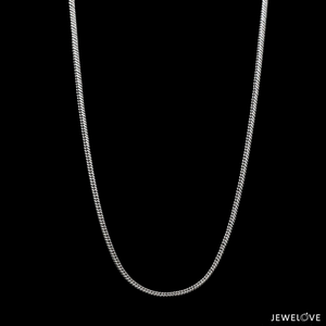 2.5mm Japanese Platinum Round Snake Chain  for Men JL PT CH 1146