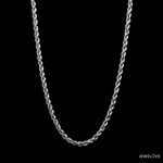 Load image into Gallery viewer, 2.75mm Platinum Rope Chain for Men JL PT CH 903-A
