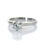 Load image into Gallery viewer, 1-Carat Lab Grown Solitaire Classic 6 Prong Ring made in Platinum JL PT LG 0012
