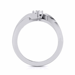 50-Pointer Designer Platinum Diamond Engagement Ring JL PT G 104-B