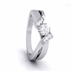 70-Pointer Designer Platinum Diamond Engagement Ring JL PT G 104-C   Jewelove.US