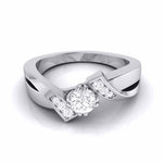 Load image into Gallery viewer, 50-Pointer Designer Platinum Diamond Engagement Ring JL PT G 104-B
