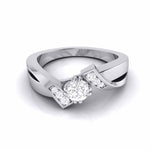 Load image into Gallery viewer, 70-Pointer Designer Platinum Diamond Engagement Ring JL PT G 104-C   Jewelove.US
