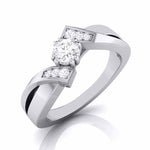 Load image into Gallery viewer, 50-Pointer Designer Platinum Diamond Engagement Ring JL PT G 104-B
