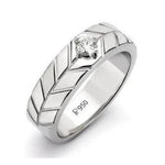 Load image into Gallery viewer, 20-Pointer Platinum Solitaire Ring for Men by Jewelove JL PT 505
