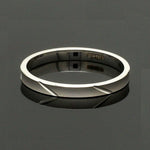 Load image into Gallery viewer, 2mm Japanese Platinum Women&#39;s Ring with Matte Finish JL PT 1334
