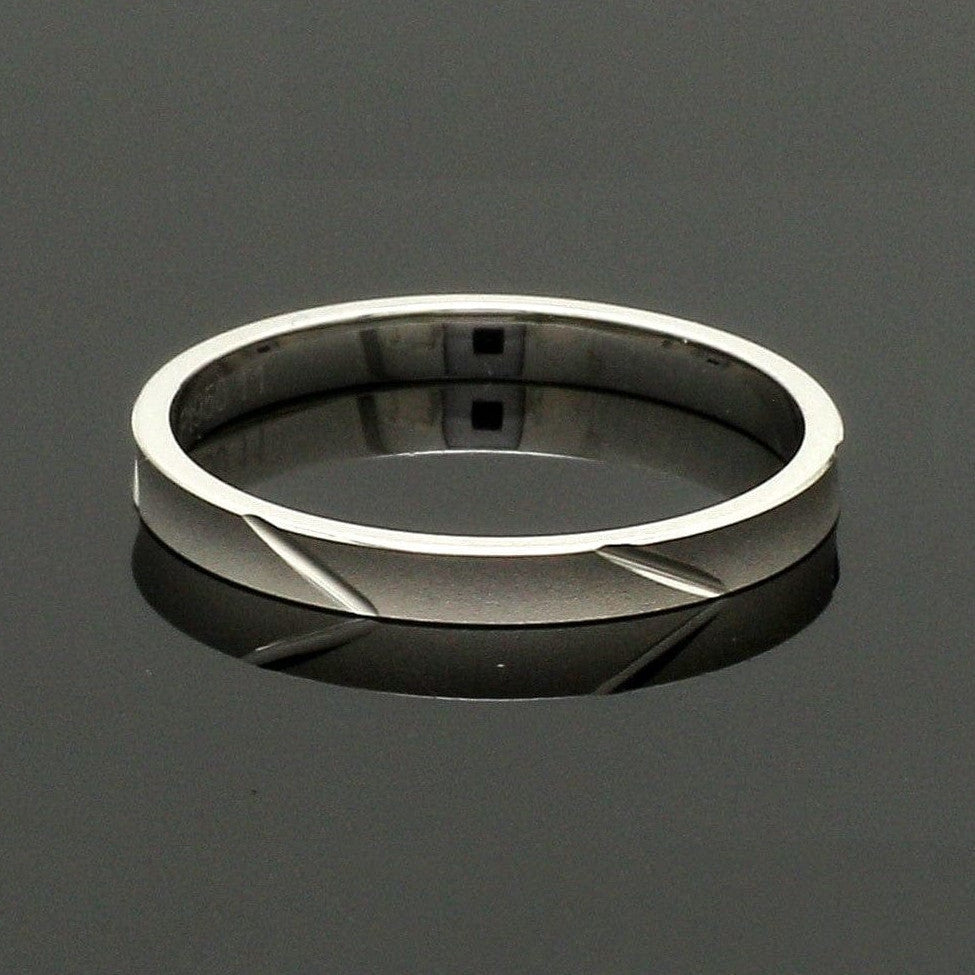 2mm Japanese Platinum Women's Ring with Matte Finish JL PT 1334