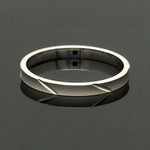 Load image into Gallery viewer, 2mm Japanese Platinum Women&#39;s Ring with Matte Finish JL PT 1334
